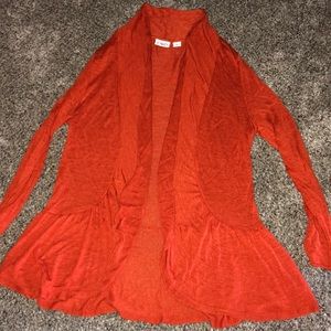Orange cardigan